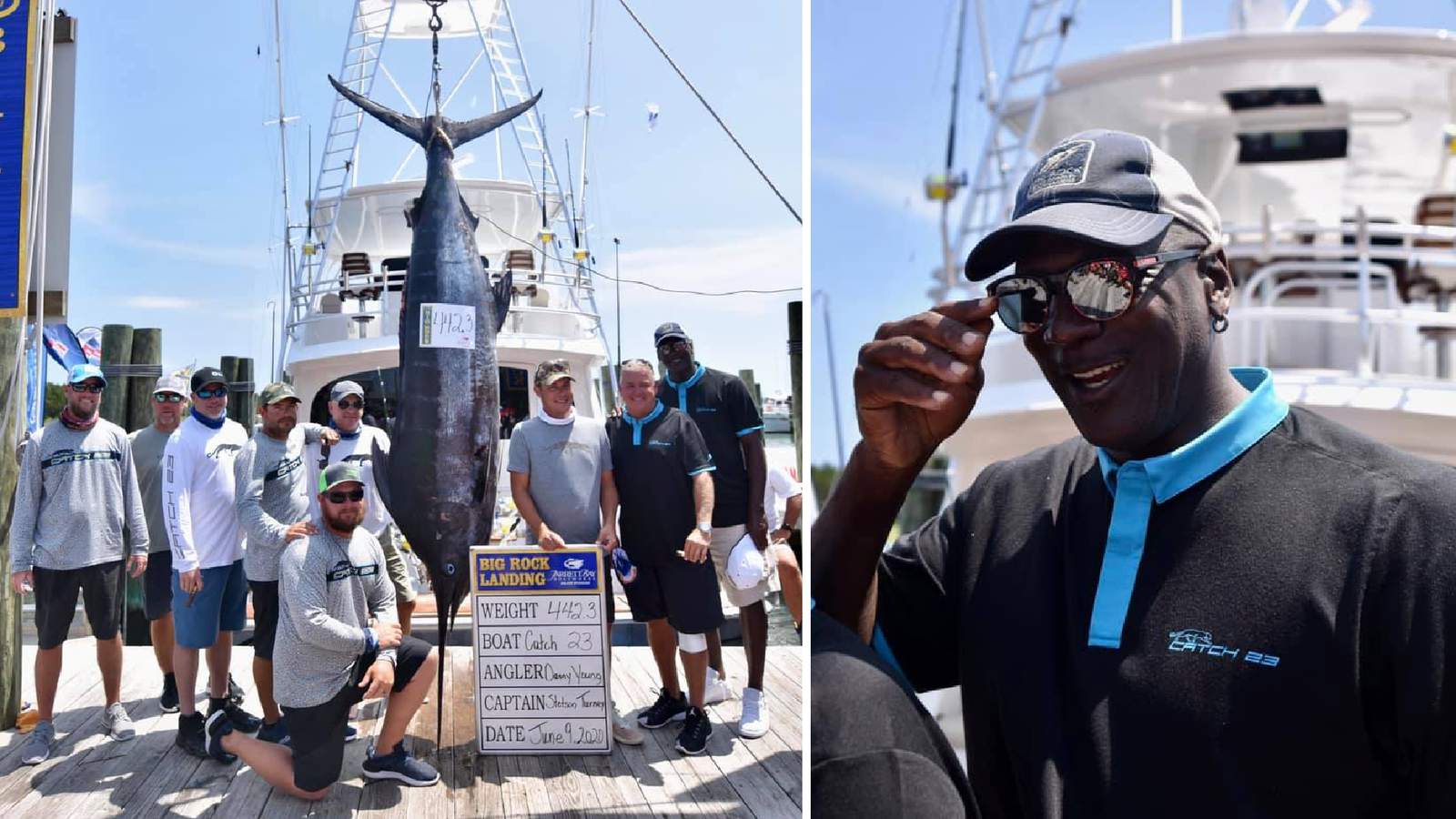 Michael Jordan cattura un marlin di oltre 200 kg La Pesca In Mare